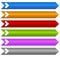 Rectangle banners / buttons / labels in several color