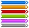 Rectangle banners / buttons / labels in several color