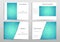 Rectangle brochure template layout, cover, annual report, magazine in A4 size with molecule dna structure. Geometric
