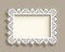 Rectangle frame with lace border