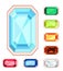 rectangle gemstone set