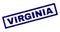 Rectangle Grunge VIRGINIA Stamp