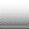 Rectangle Halftone Element, Monochrome Abstract Graphic. Ready f