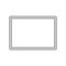 Rectangle rope frame with rounded corners in outline sketch style