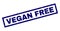 Rectangle Scratched VEGAN FREE Stamp