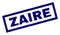 Rectangle Scratched ZAIRE Stamp