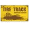 Rectangle tire track grunge frame
