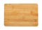 Rectangular bamboo wood cutting board isolated