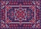 Rectangular Bandana Print vector design for rug, carpet, tapis, shawl, towel, textile, yoga mat. Neck scarf or kerchief pattern