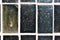 Rectangular black color old slab on the wall, grunge background