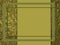 Rectangular frame on a background of various textures in olive tones.
