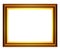 Rectangular gold frame