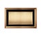 Rectangular golden frame isolated