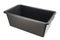 Rectangular heavy duty black plastic basin