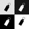 Rectangular key chain with ring for key icon isolated on black, white and transparent background. Vector