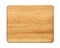 Rectangular oak wood cutting board isolated