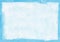 Rectangular regularly shaped light blue watercolour background. Beautiful abstract canvas for congratulations