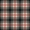 Rectangular seamless fabric pattern in gray and red