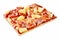 Rectangular slice of Italian Hawaiian pizza