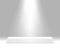 Rectangular white stage podium illuminated with light. Stage vector backdrop. Festive podium scene for award ceremony on