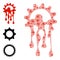 Recursion Melting Gear Icon Itself Mosaic