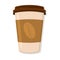 Recyclable carton coffee cup