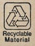 Recyclable materials label