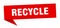 recycle banner. recycle speech bubble.