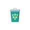 Recycle bin flat icon