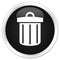 Recycle bin icon premium black round button