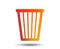 Recycle bin sign icon. Bin symbol.