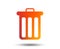 Recycle bin sign icon. Bin symbol.