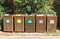 Recycle bins for waste segregation