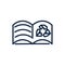 Recycle book paper ecology environment icon linear