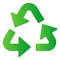 Recycle flat icon. Reuse color icons in trendy flat style. Cycle gradient style design, designed for web and app. Eps 10