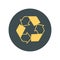 RECYCLE Flat Icon Vector