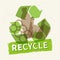 Recycle garbage vector illustration