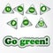 Recycle green stickers