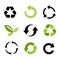 Recycle icon set