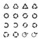 Recycle icon set, vector eps10
