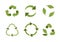 Recycle icons set