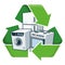 Recycle large electronic appliances