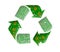 Recycle logo, Electronic waste concept