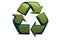 Recycle logo. Recycling. Logo. Icon. Green recycle logo. Square design. World Recicling Day.