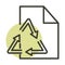 Recycle paper ecology alternative sustainable energy line style icon