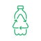 Recycle plastic logo icon, Arrows pet bottle shape recycling sign, Reusable ecological preservation