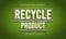 Recycle product editable text effect themed save earth