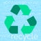 Recycle, regenerate, remodel, reprocess, reuse, save, upcycle vector word cloud