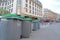 Recycle rubbish bin Paris France