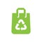 Recycle shopping paper bag icon